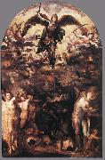 BECCAFUMI, Domenico Fall of the Rebellious Angels gjh oil painting reproduction